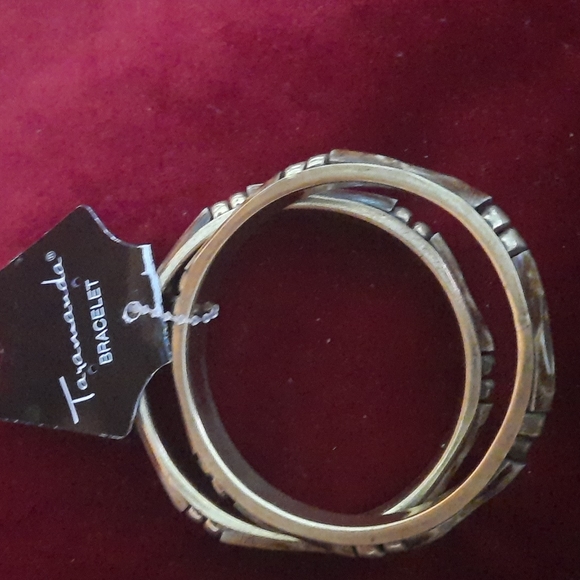 2 brass & bamboo bangles - Picture 4 of 7